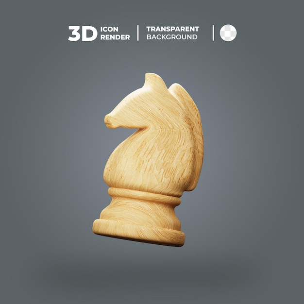 PSD Échecs de chevalier 3d