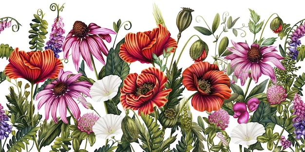 Echinacea e fiori selvatici