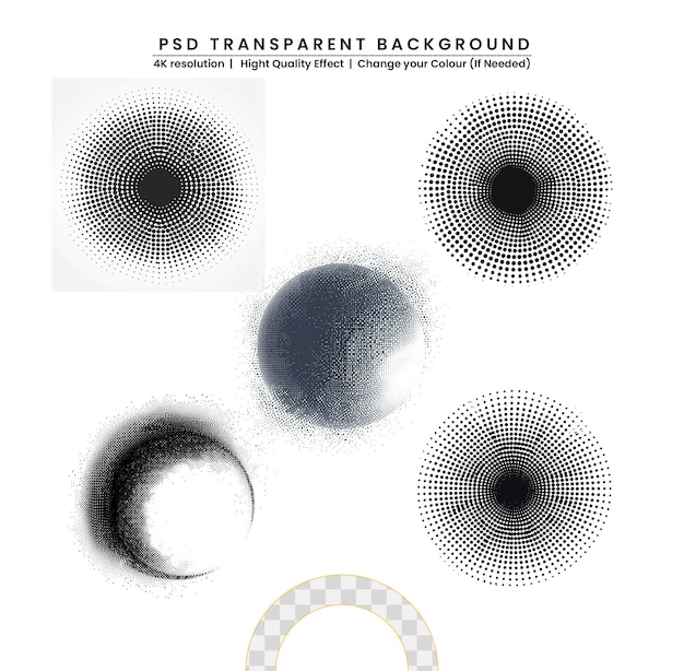 PSD Écho vectoriel d'une onde audio sur un fond transparent