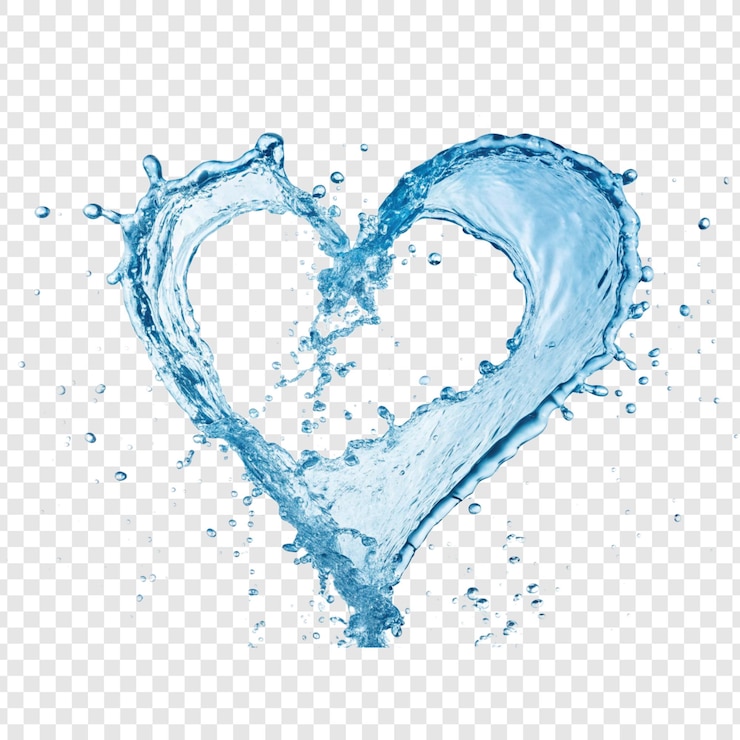 PSD éclaboussure d'eau bleue et gouttes isolées sur un fond transparent illustration vectorielle de la couronne aquatique
