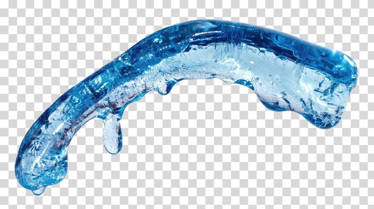 PSD l'éclaboussure de l'eau bleue