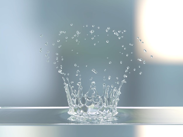 Éclaboussure d'eau