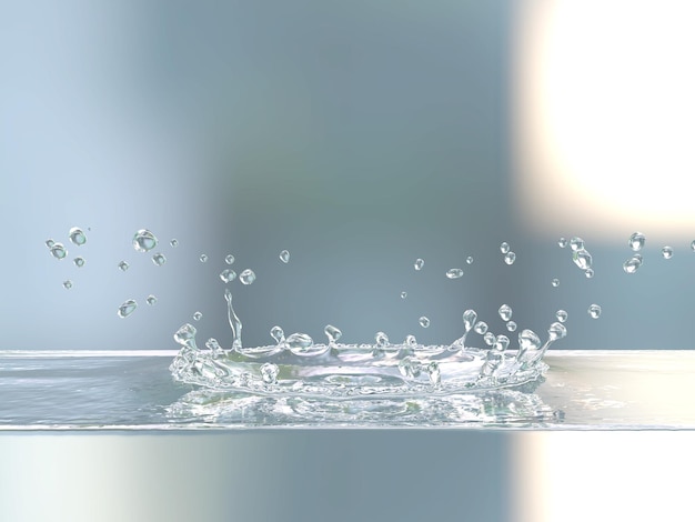 Éclaboussure d'eau
