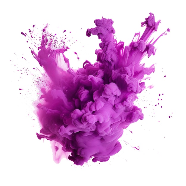 PSD Éclaboussures de poudre de peinture violette