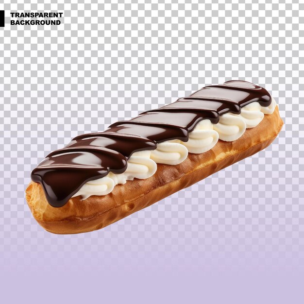 Eclair em fundo transparente