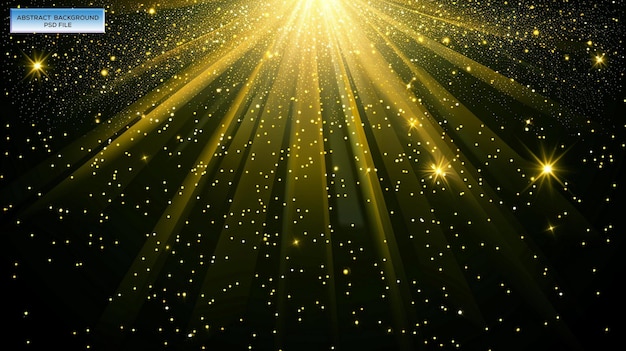 un éclat d'étoiles avec des étoiles sur un fond noir
