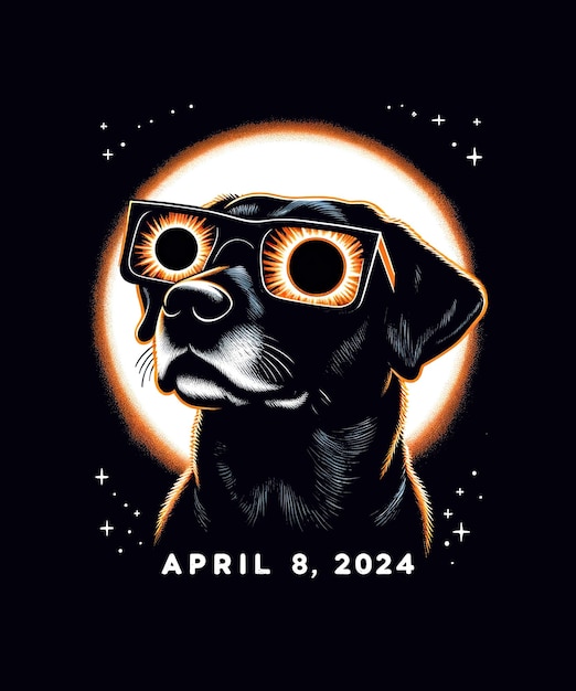 PSD eclipse buddy es un perro labrador de abril de 2024