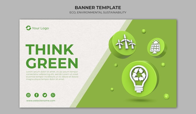 Eco-banner-template-design