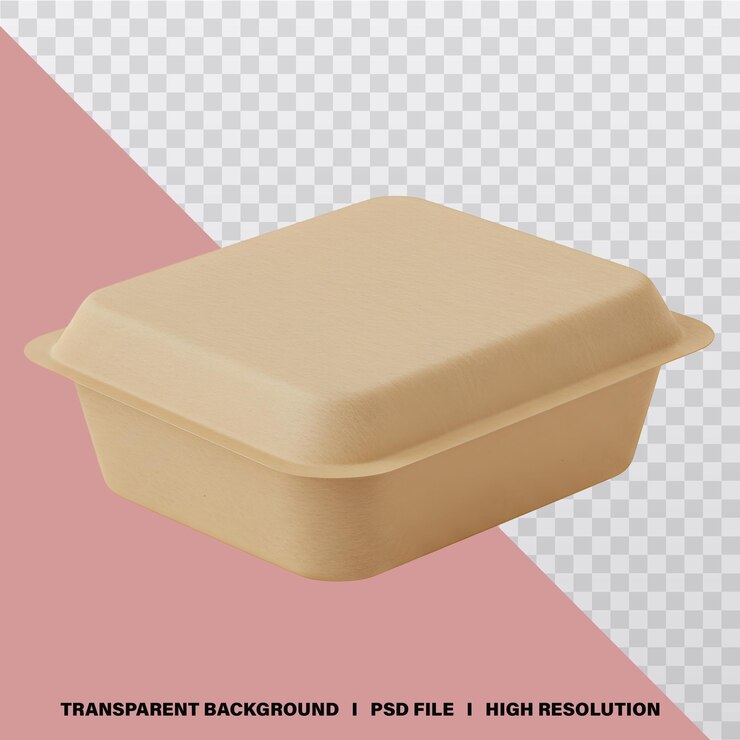 PSD eco-friendly food container with lid