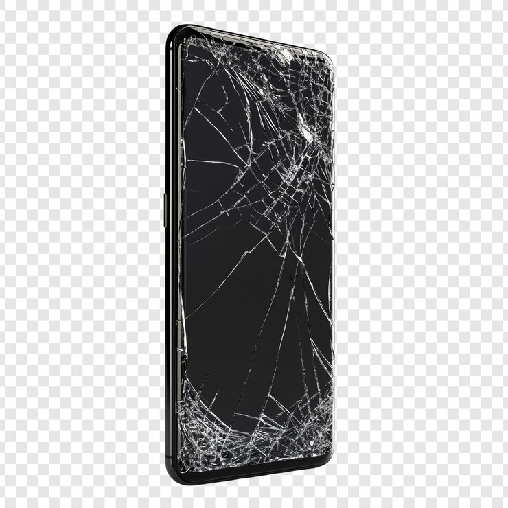 PSD ecrã de smartphone quebrado