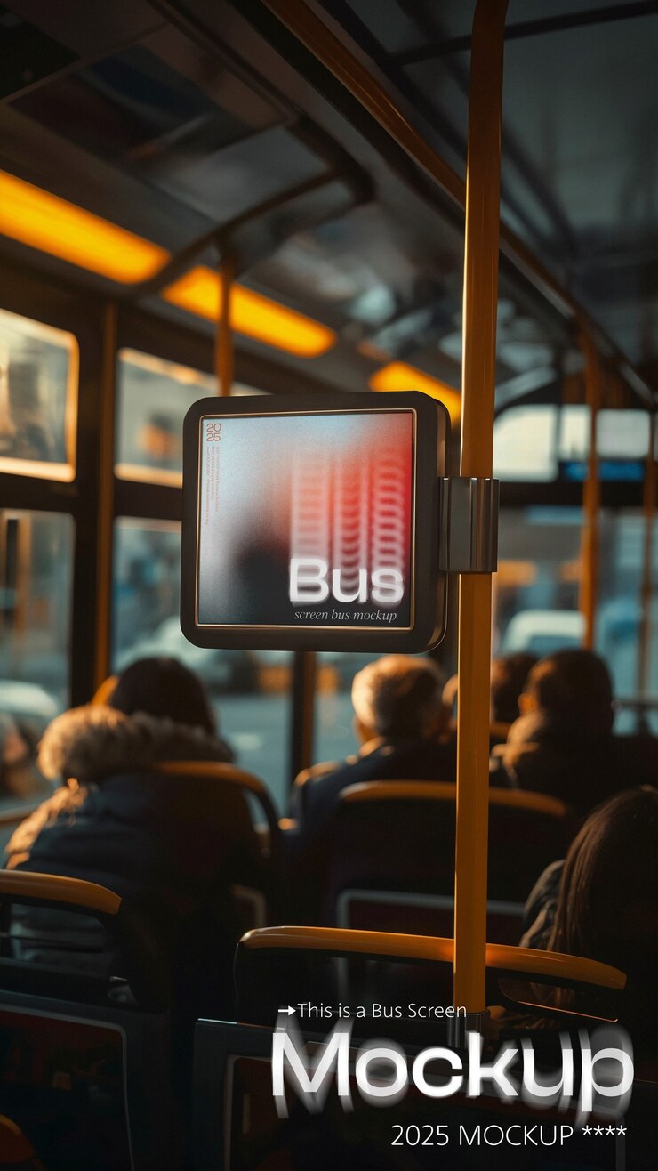 PSD ecrã em modelo de ônibus