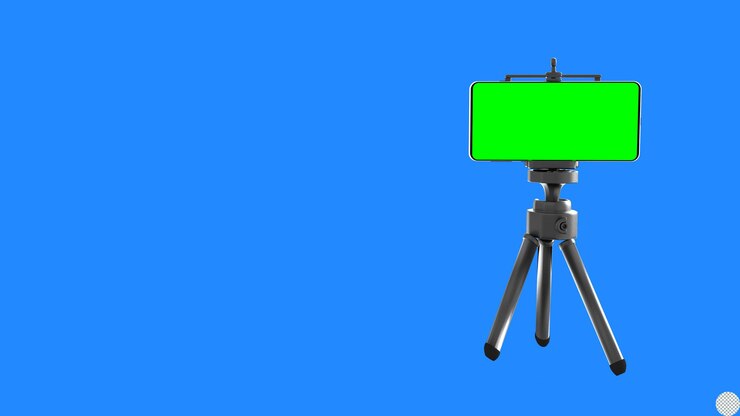 PSD ecrã verde smartphone tipod fotografia suporte móvel equipamento de estúdio ecrã de telefone móvel