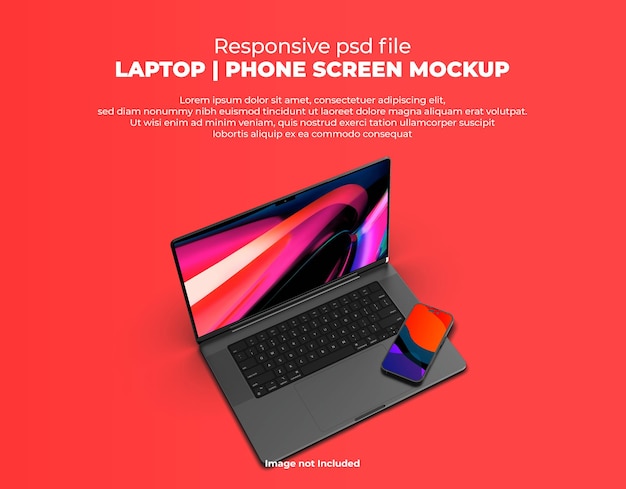 Écran D'ordinateur Portable Réactif Pour Le Web, L'interface Utilisateur Et Les Applications Maquette Psd Avec Fond Transparent