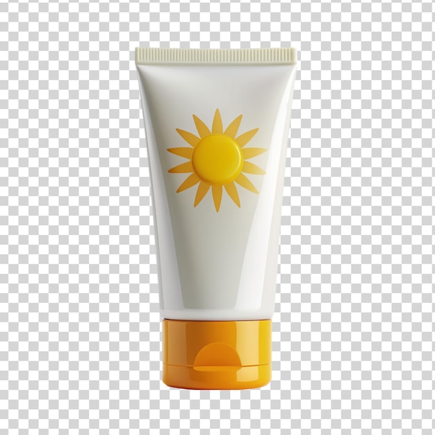 PSD Écran solaire sur fond transparent