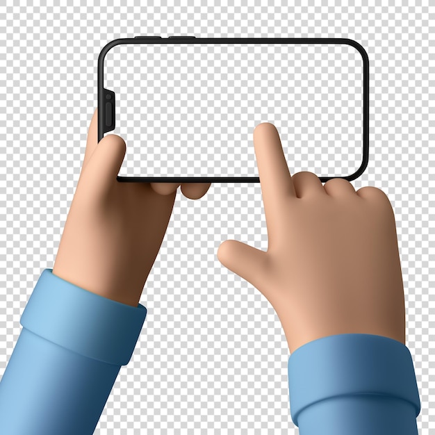 Écran de téléphone portable premium isolé png