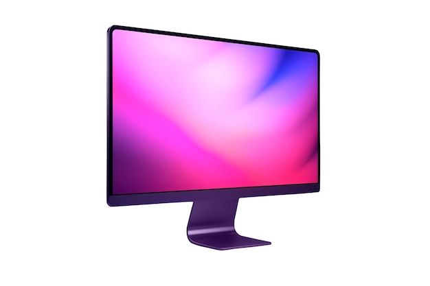 Écran de télévision moderne isolé