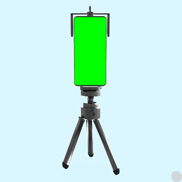 PSD Écran vert smartphone tipod photographie support mobile équipement de studio écran de téléphone portable