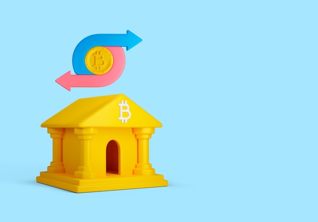 Ed Illustration De La Banque De Crypto-monnaie