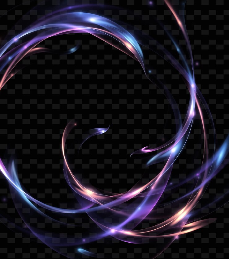 PSD eddies etéreos girando eddies iridescentes de luz parecen fluir y c png textura de luz chisporroteante