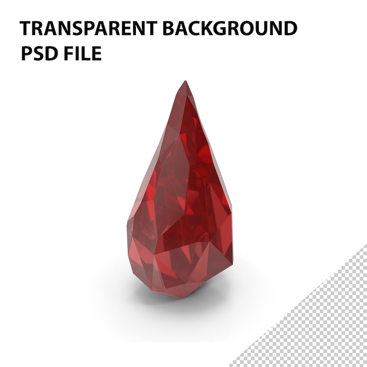 PSD edelsteinrot png