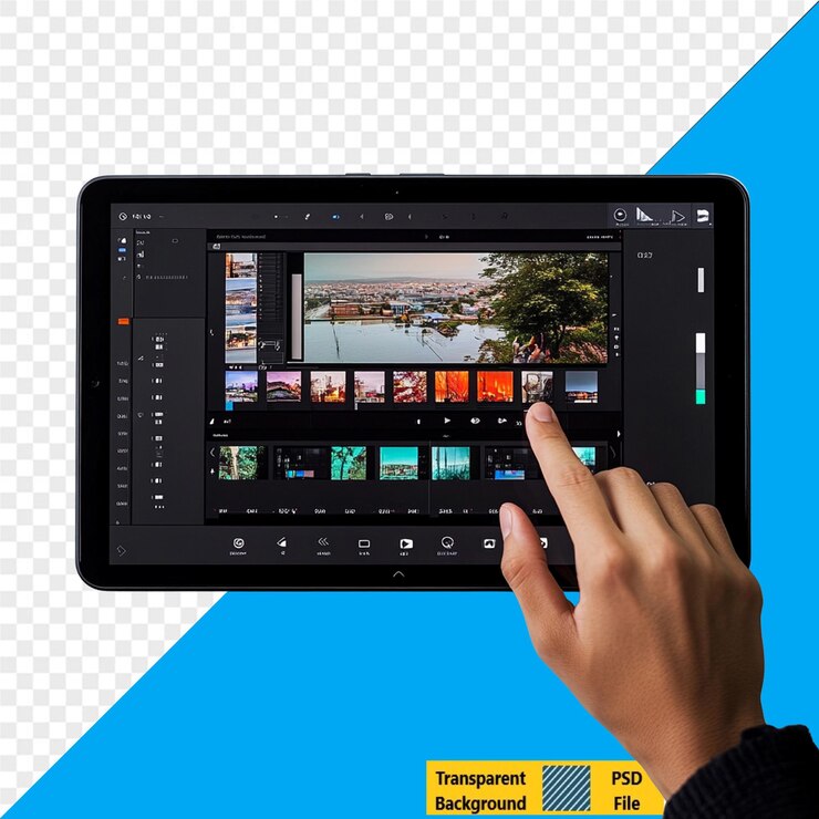 PSD edición de fotos en la tableta