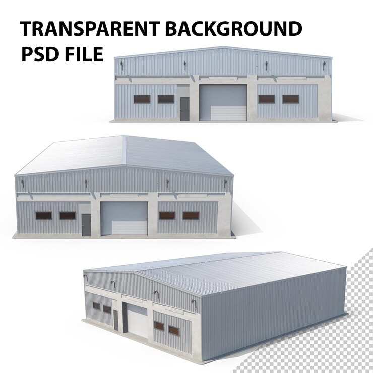PSD edifício de armazém png