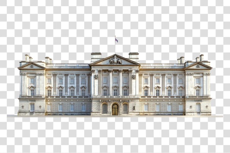 PSD edifício de arquitetura do palácio de buckingham da png