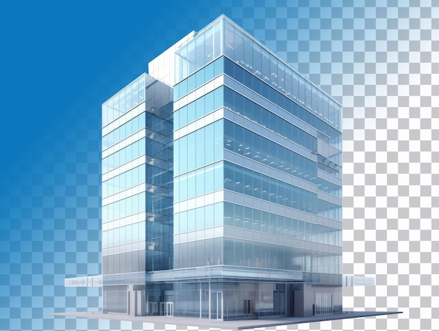 PSD edifício de escritórios moderno png