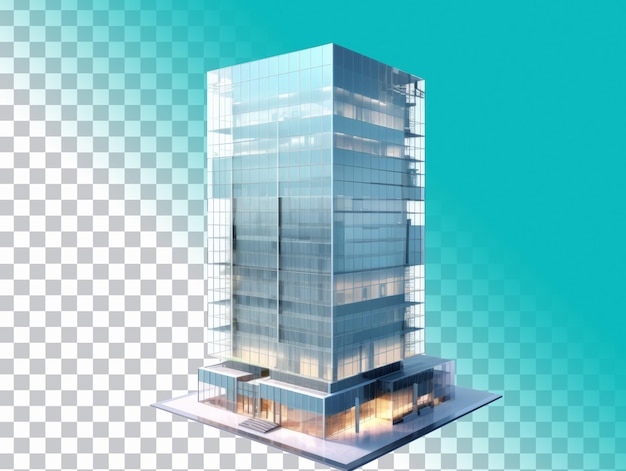 PSD edifício de escritórios moderno png