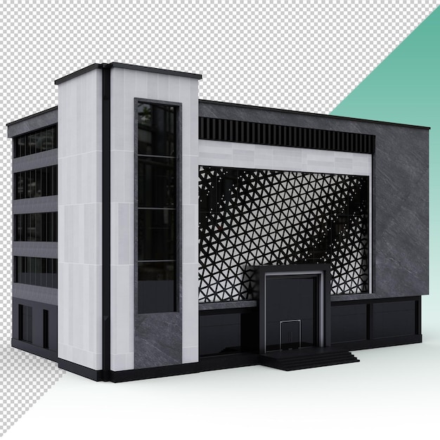 Edificio moderno nero