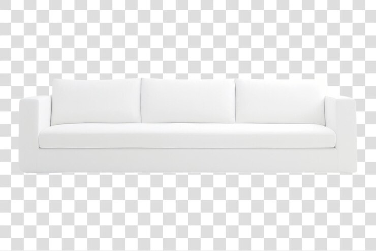PSD edificio de muebles de arquitectura de sofá blanco