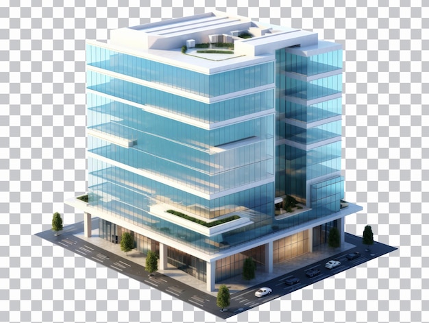 PSD edificio de oficinas moderno png