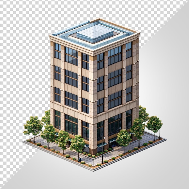 PSD edificio de oficinas png