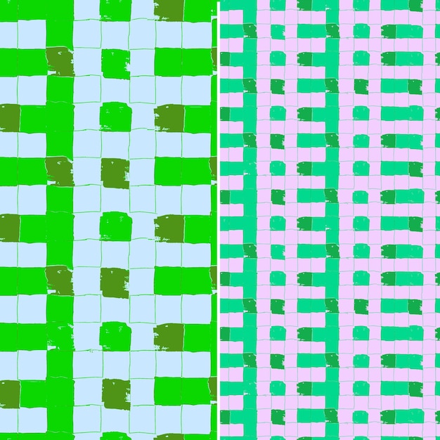 PSD un edificio verde y blanco con un patrón verde y blanco