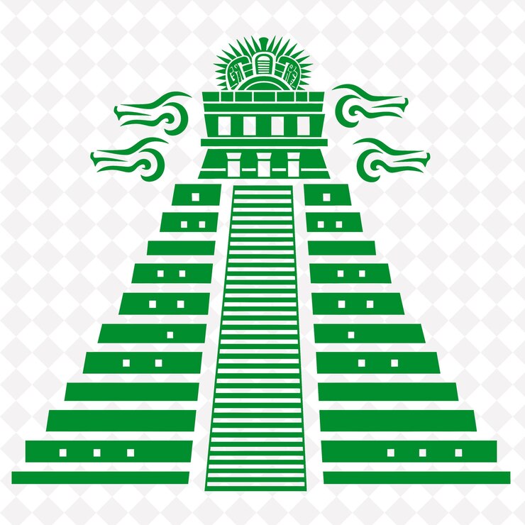 PSD un edificio verde con un diseño de un edificio que dice que es el rey