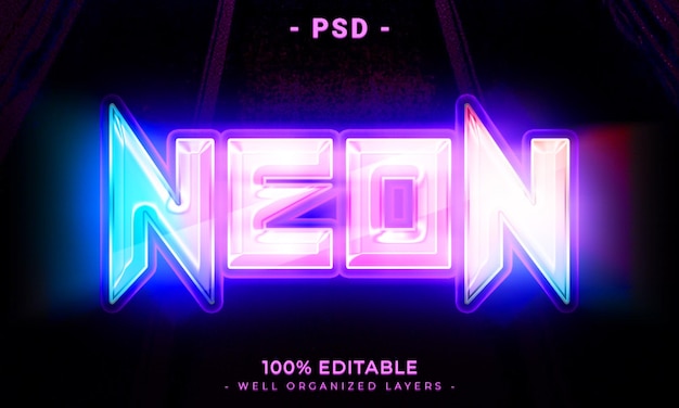 editable 3d photoshop text effect style with abstract modern background