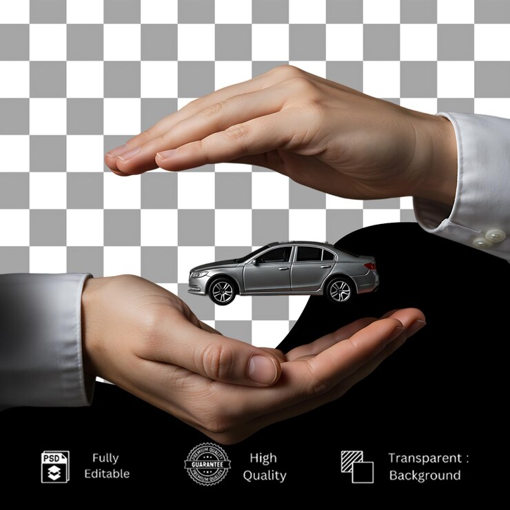 PSD editable car safety transparent png