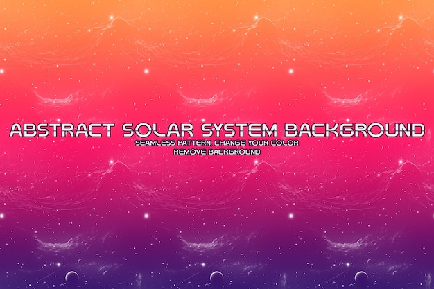 editable cosmic background with planet and star patterns