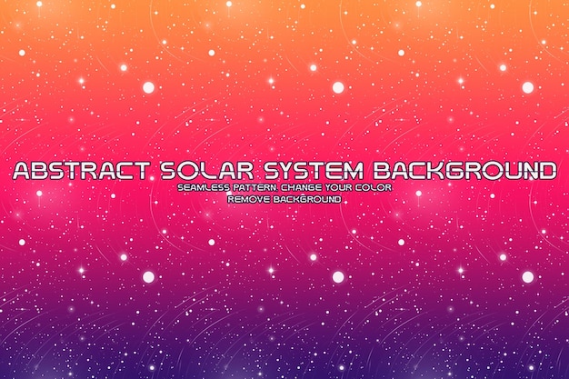 Editable Cosmic Background with Planet and Star Patterns