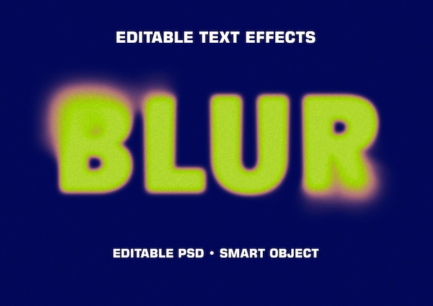 editable psd text effects with smart objects