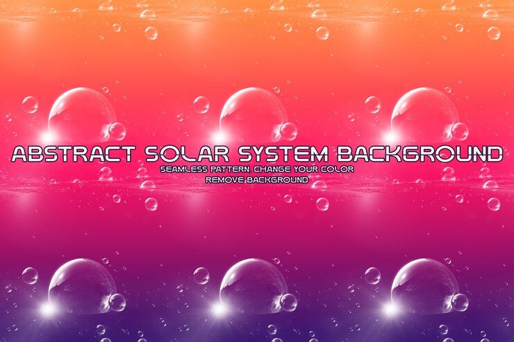 PSD editable solar system glitter background minimalist liquid texture