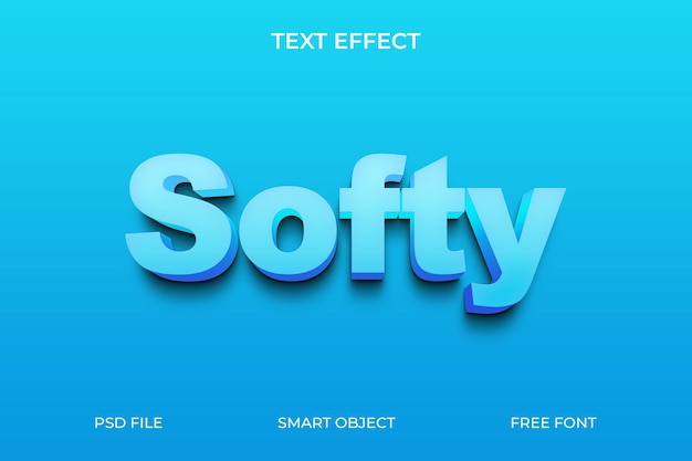 Editierbarer 3D-Texteffekt