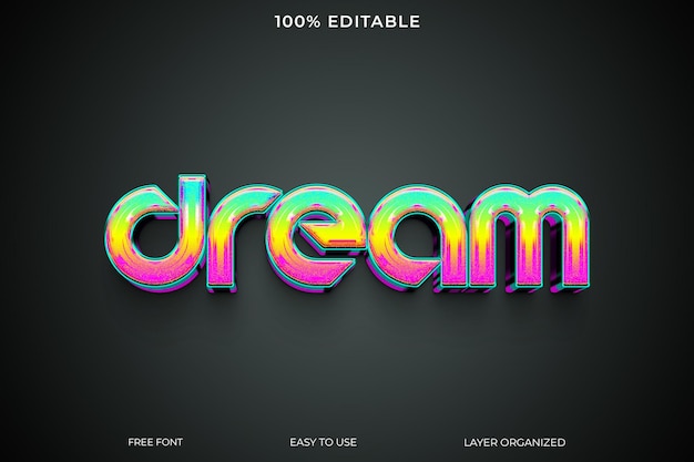 Edler PSD-3D-Textstileffekt