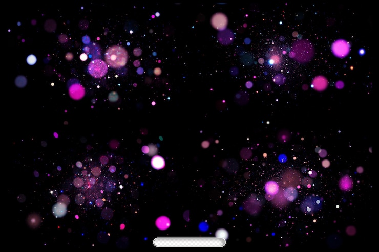 PSD efecto bokeh colorido con fondo transparente para uso de diseño en proyectos creativos