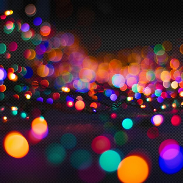 Efecto bokeh de luz colorida