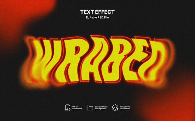 Efecto de deformación de texto