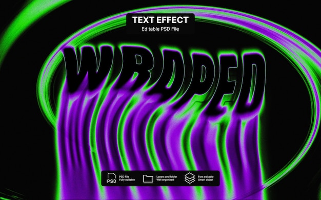 Efecto de deformación de texto