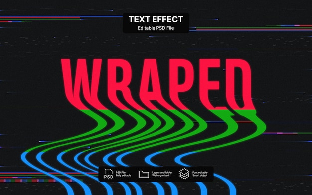 Efecto de deformación de texto