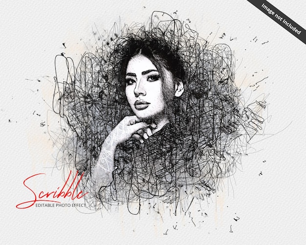 Efecto de dibujo de garabatos y bocetos
