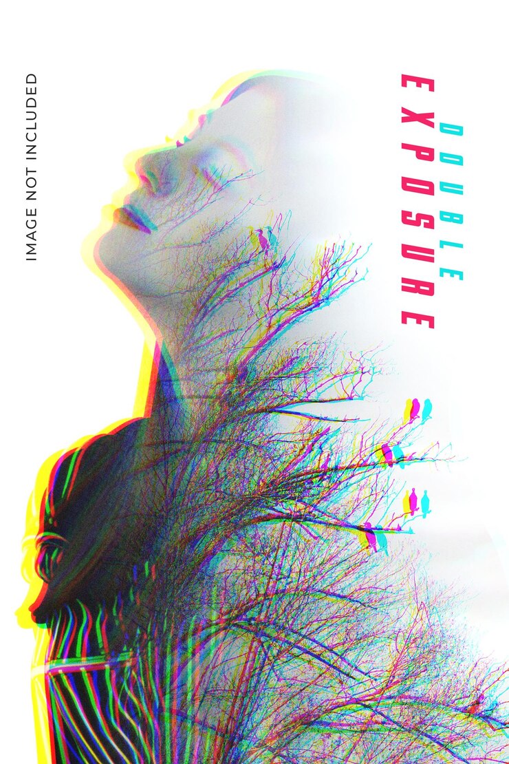 PSD efecto de doble exposición para póster.